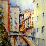 Robert RAUSA "Passerelle sur le Morgon"