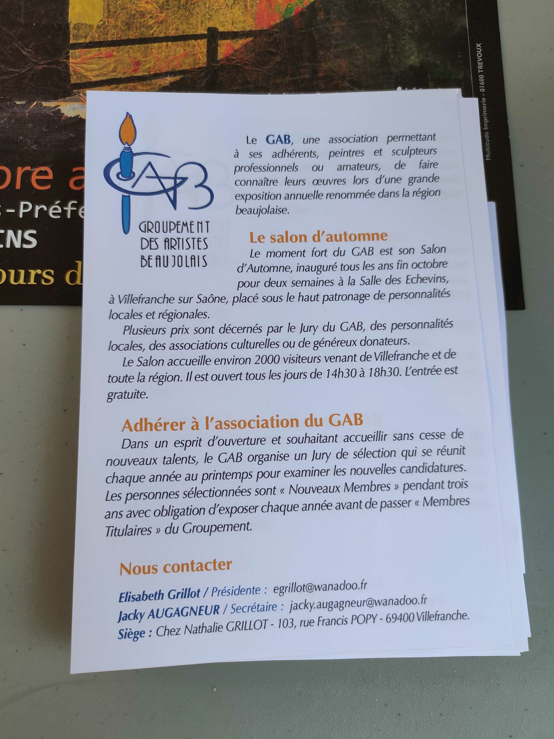 GAB - Forum des association 2022 - flyers